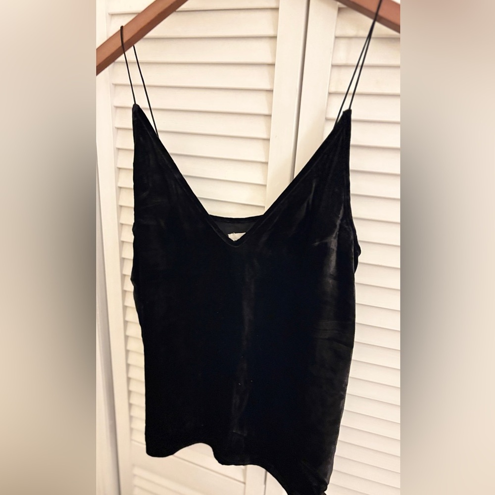Cami NYC - Silk Velvet V-Neck Tank -‎ Size Small